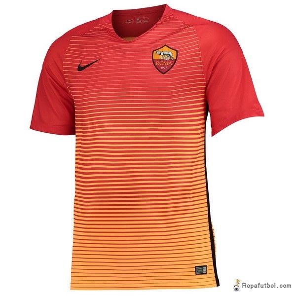 Camiseta As Roma Replica Tercera Ropa 2016/17 Naranja